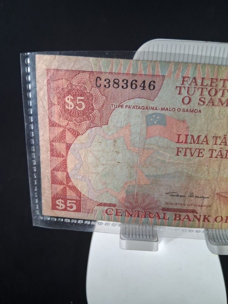 1960 WEST SAMOA 5 TALA BANKNOTE