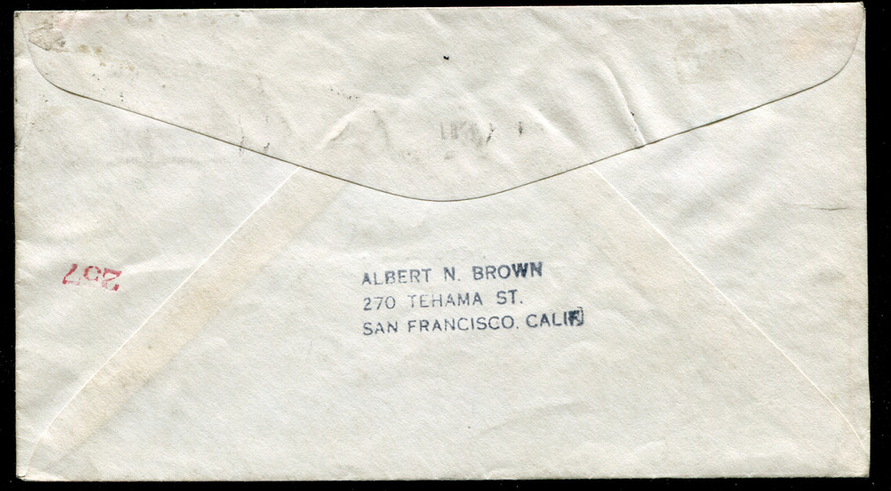 BERMUDA (23606): FIRST FLIGHT COVER/cancel 1937