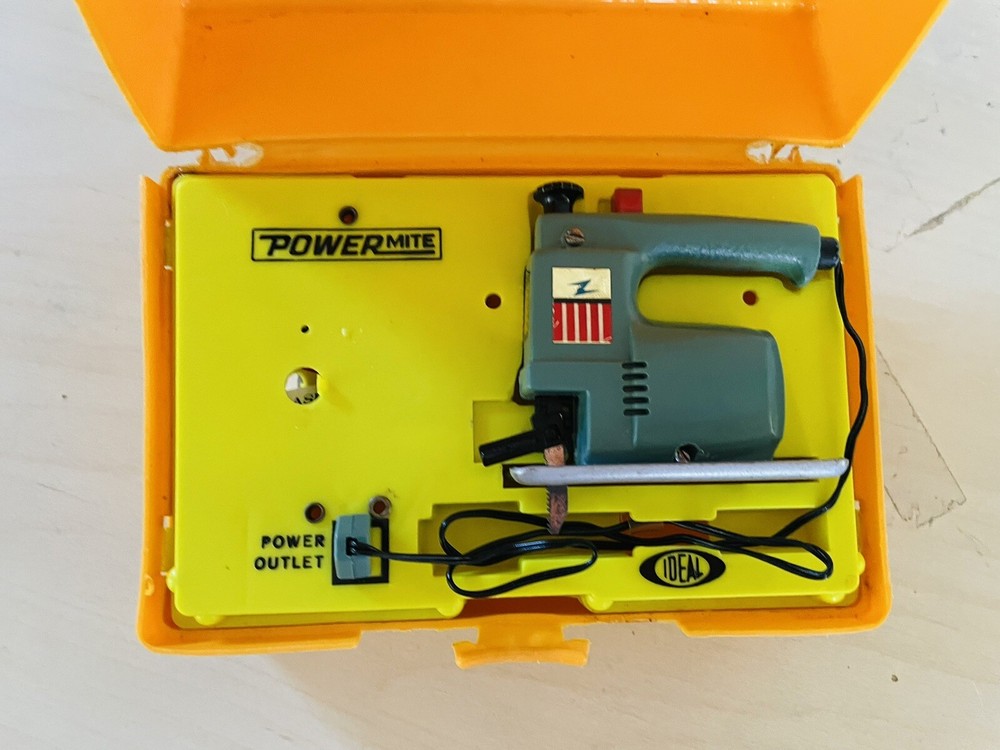 Old Vintage IDEAL Powermite Buffer With Case Tool Toy