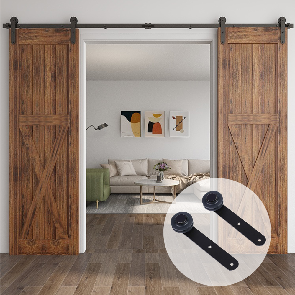 4-20FT Ceiling Mount Bracket Sliding Barn Door Hardware Track Kit Single/Double