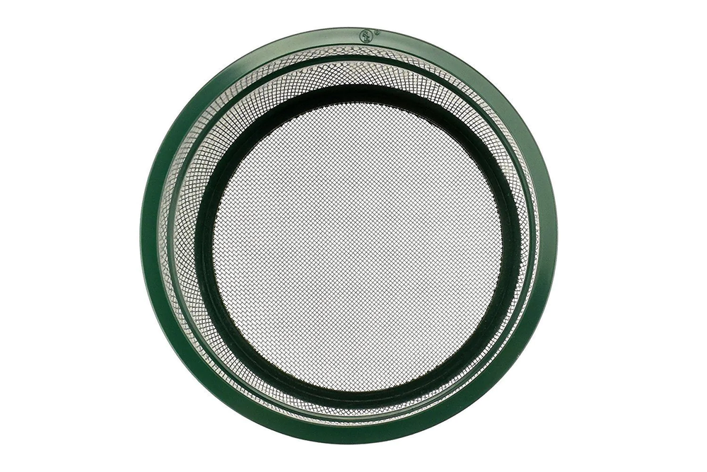 6-Inch Green Mini Stackable Sifting Pan - 7 Mesh Size Options