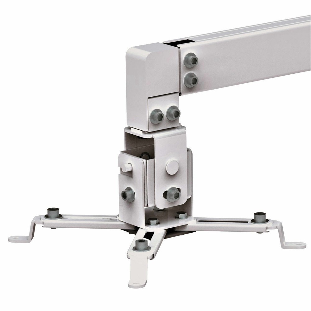 Universal Projector Ceiling or Wall Mount Bracket Tilt DLP LCD - 44 lbs - White