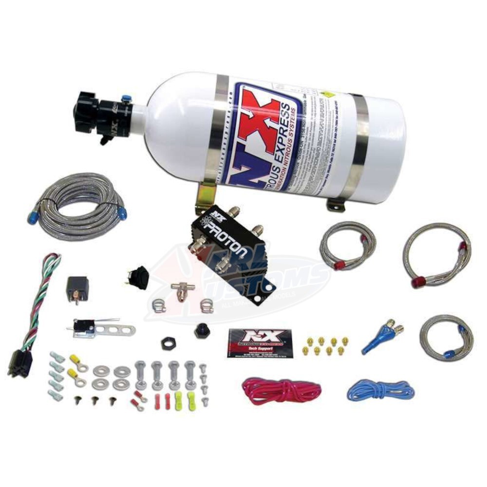 -OPEN BOX-Nitrous Express 20421-10 Proton Plus Wet Nitrous System 10LB 35-125HP