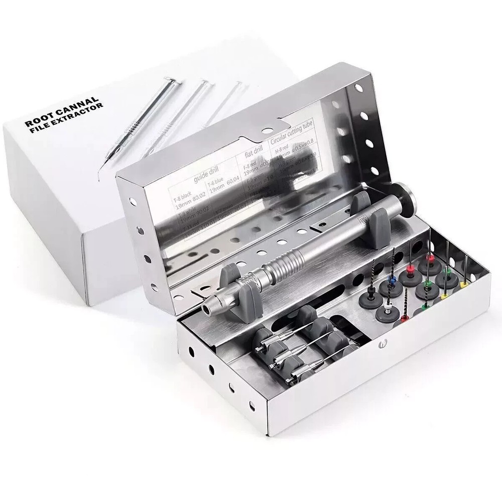 1 Set Endodontic Endo Dental Broken File Removal Extractor System Holder Tools