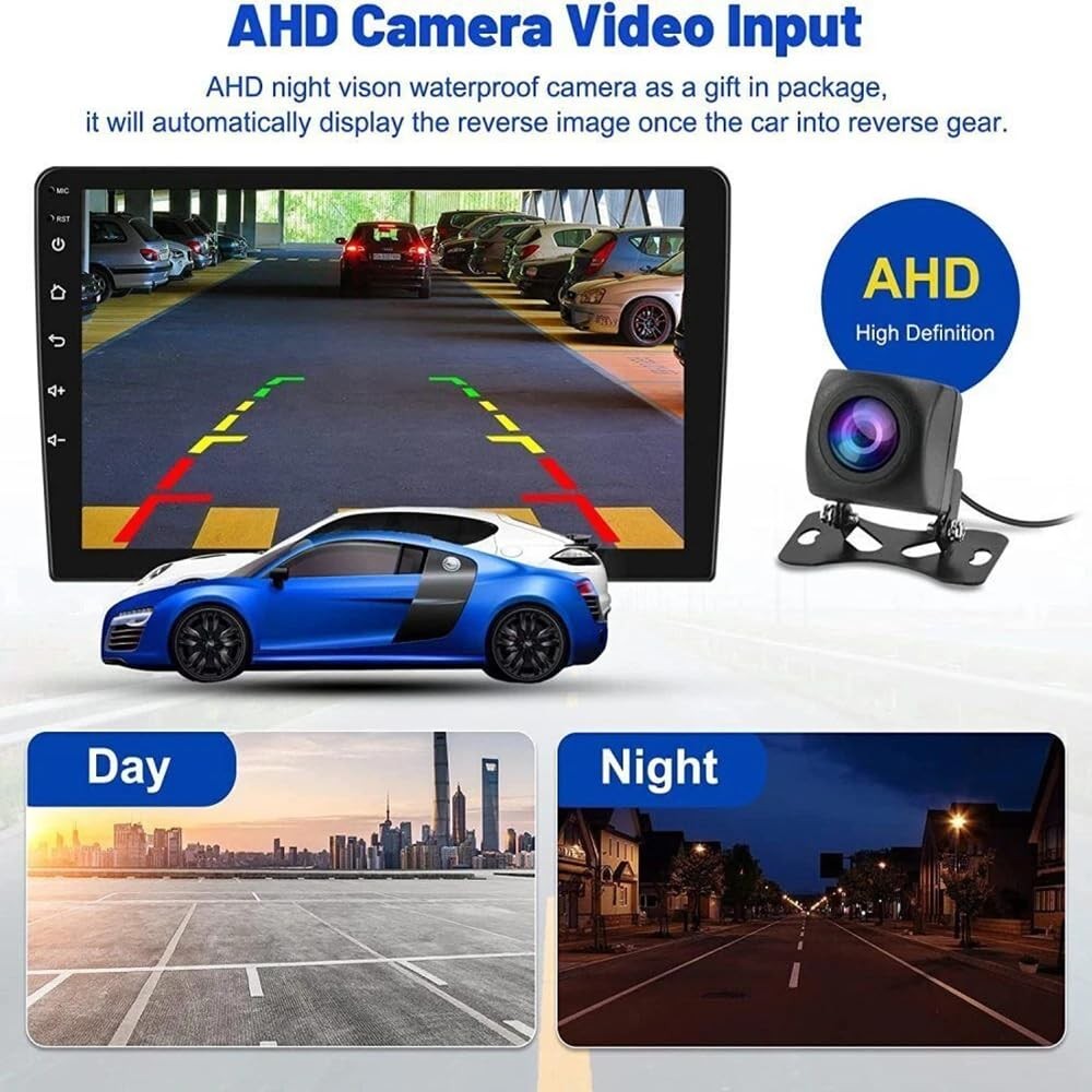 Compass 2017-2019 10" Double Din Wireless Carplay Android Auto Backup Cam