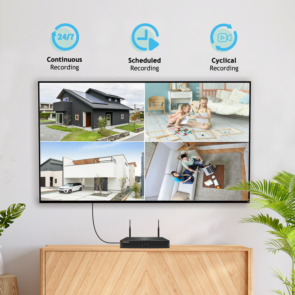 WIFI Home IP Security Camera 5MP System Wireless CCTV PTZ Smart Night Vision