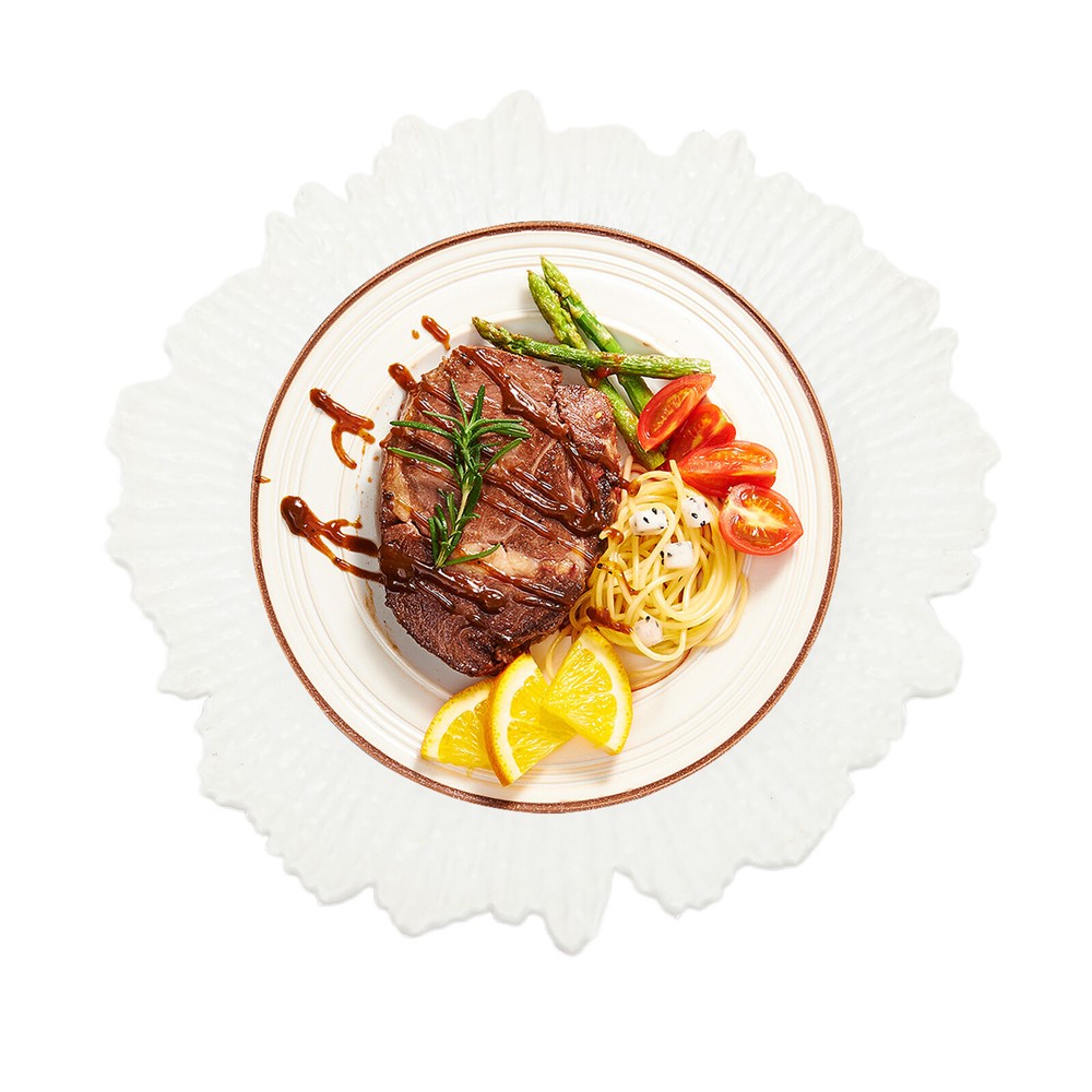 Round Plastic Reef Plate Dinner Wedding Party Tableware Plates Mats Decoration