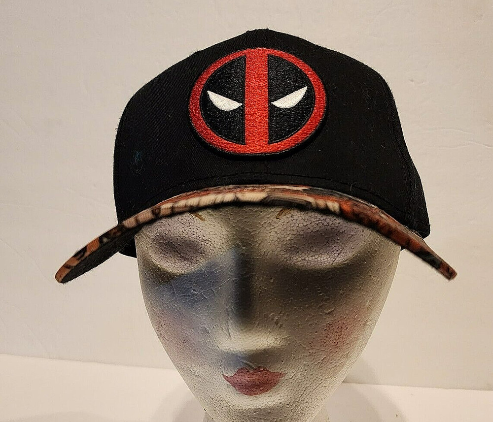 Deadpool Marvel Comic cap sublimated bill structured adjustable snap back