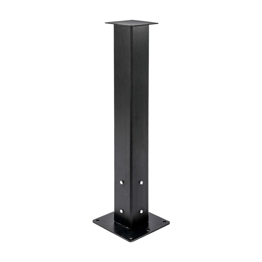 Mailbox Post w/ Base Carbon Steel Mailbox Mounting Post Mailbox Post for Outside