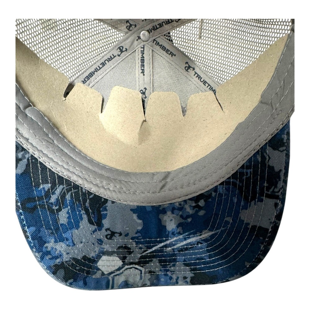 True Timber Camo Mesh Back Viper Snapback Hat Cap Aqua Drizzle NWT