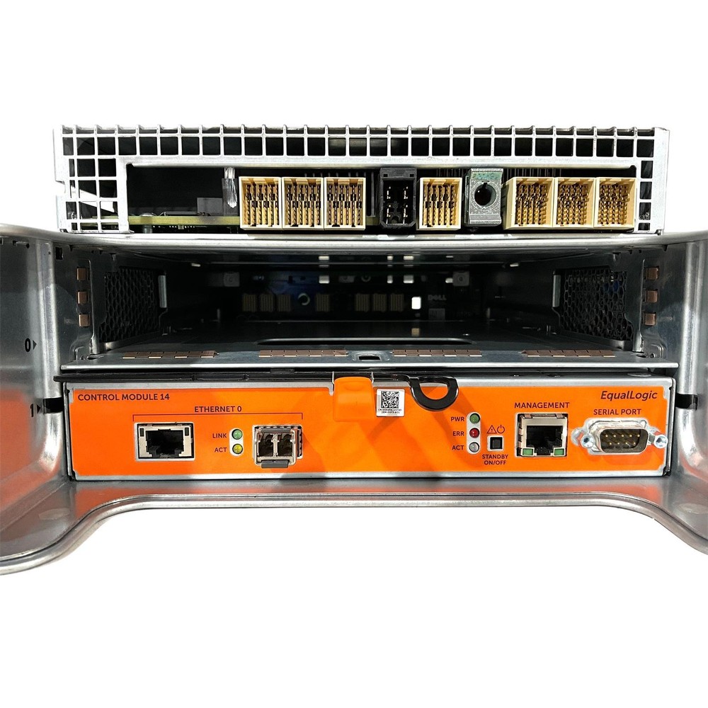 EqualLogic PS6100 24 Bay SFF Disk Array NAS SAN 2 Type 14 10G Orange Controllers