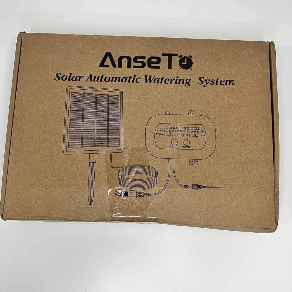 NEW - Anset solar automatic drip watering system 15 m hose
