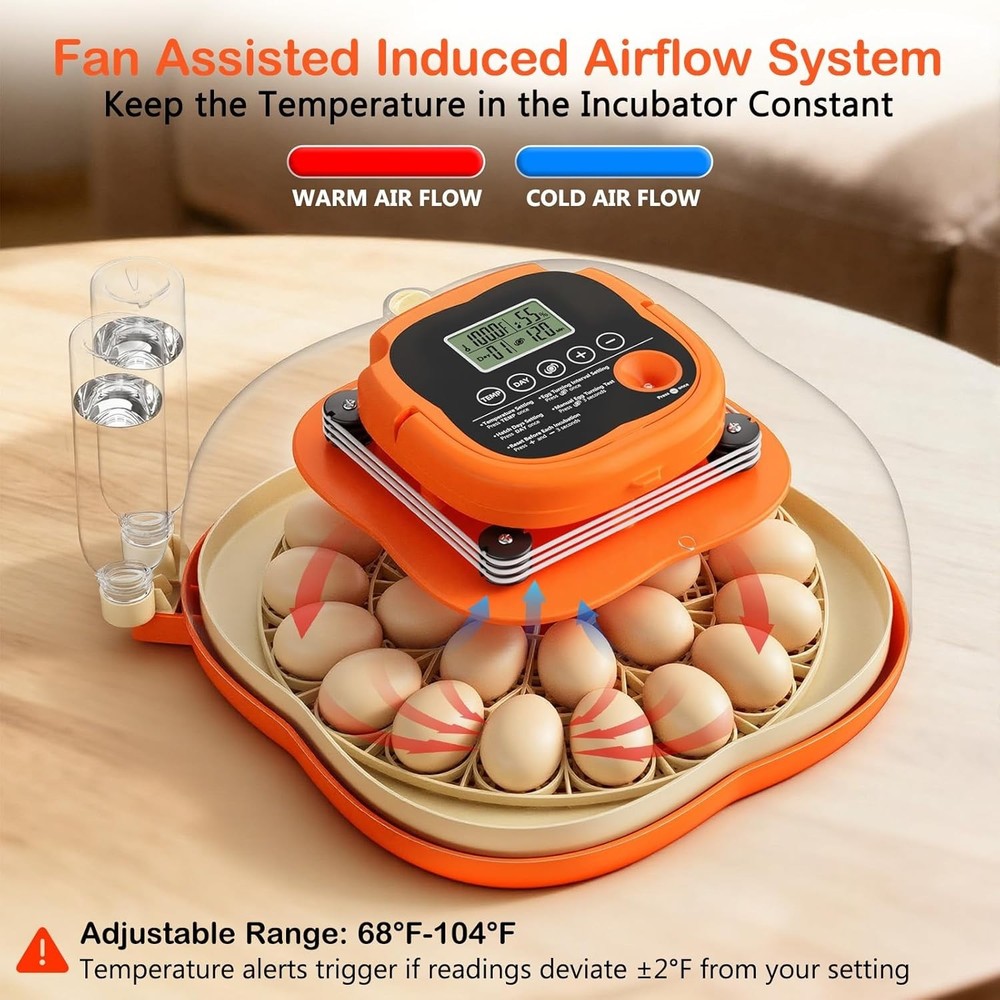 Compact Egg Incubator for Multiple Bird Species