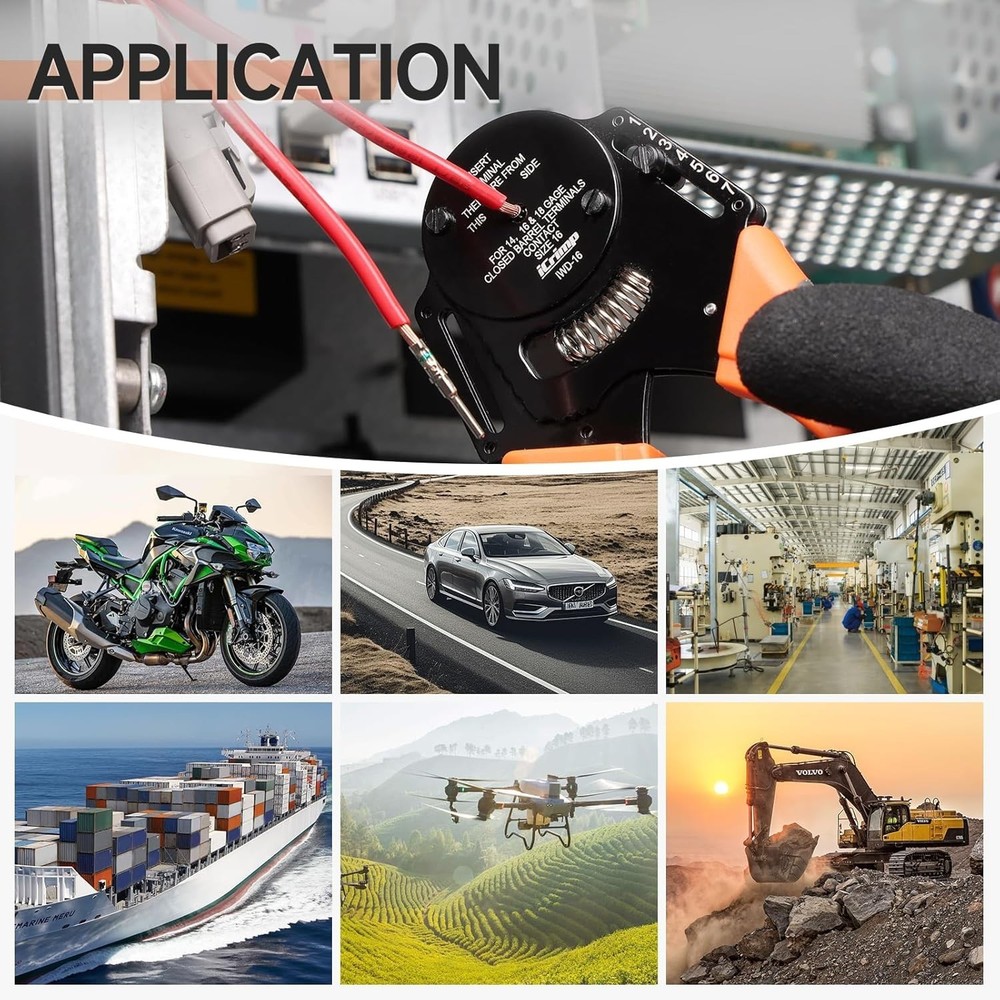 iCrimp Closed Barrel Crimper 4 Way Indent,8 Impression Type for Solid Contac...