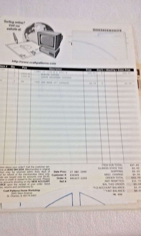 vintage Craft Patterns Home Workshop Reindeer Plan with Envelope