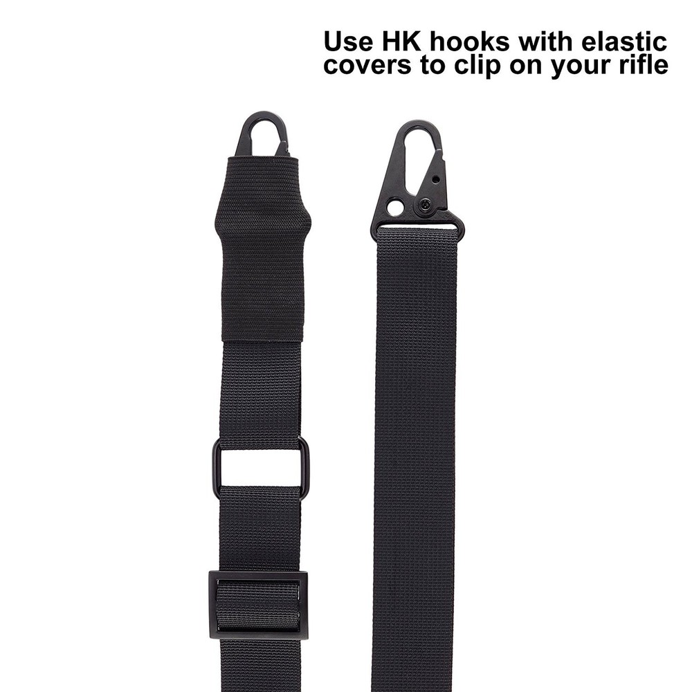 2 Point Rifle Sling Gun Sling Strap with FAST-LOOP Adjuster Shoulder Pad