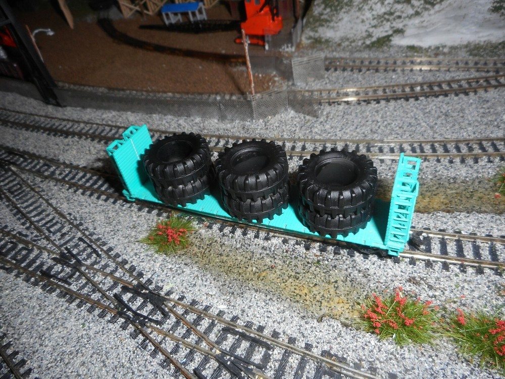 N Scale Load for  47 ft Bulkhead Flat  Car 2 for 1