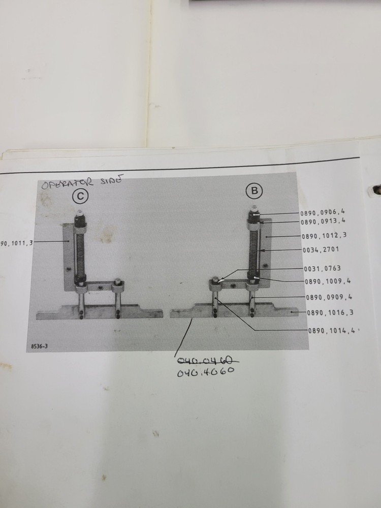 Muller Martini Trimmer Clamp