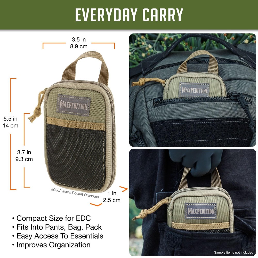 Maxpedition Micro Pocket Organizer Khaki