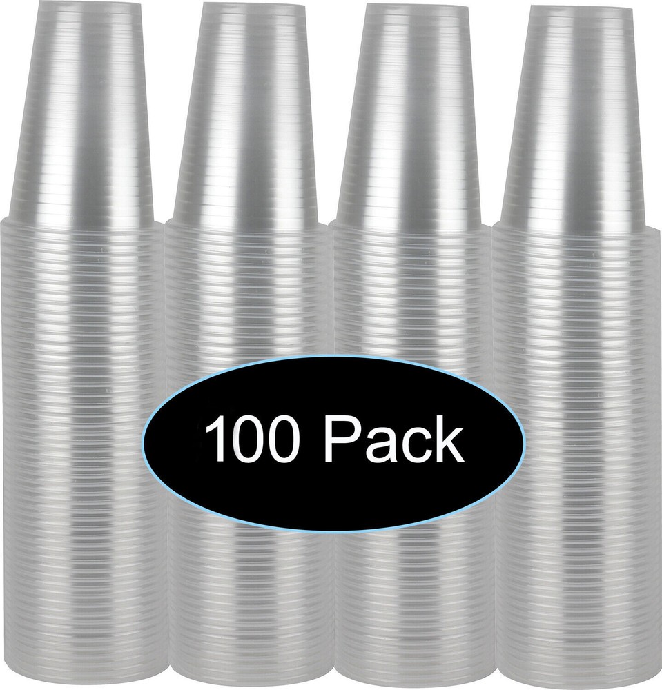 7 oz Clear Plastic Disposable Drinking Cups 100 count
