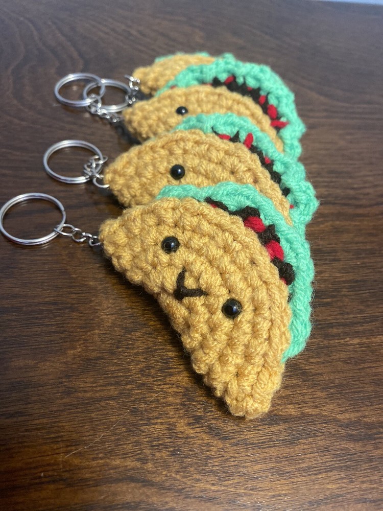Taco Keychain ~Crochet~Handmade