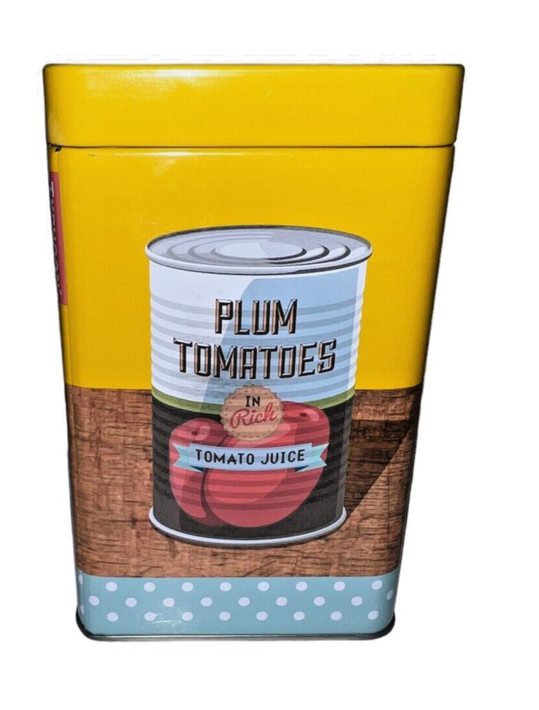 Typhoon Plum Tomatoes Rectangular Storage Tin Container The Rayware Group