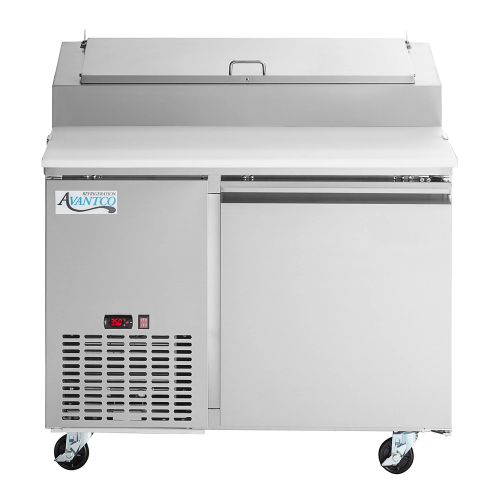 44" 1 Door Refrigerated Pizza Prep Table