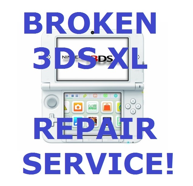 AS IS Broken Nintendo 3DS XL System Fix/Repair Service!