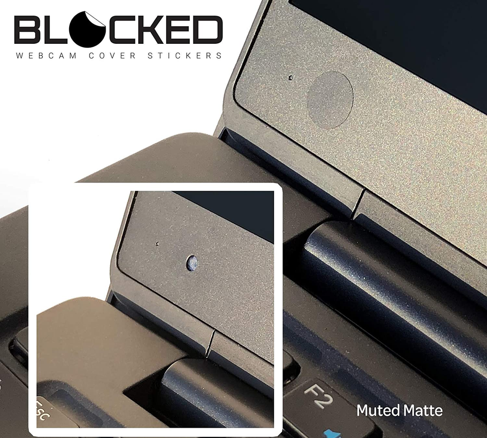 BLOCKED Webcam/Camera Vinyl Covers | 57 Low-Tack Restickable Webcam Sticker | 3-