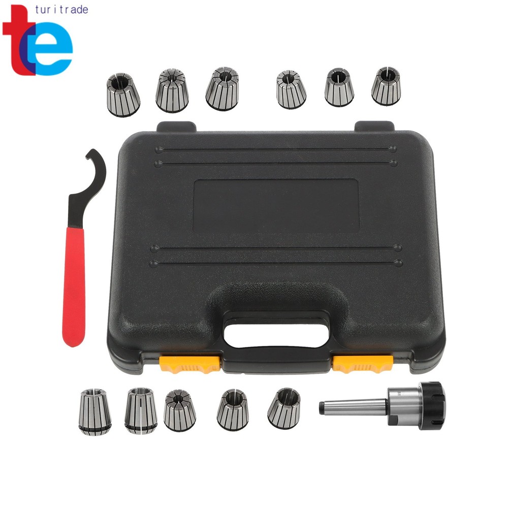 ER32 Collet Chuck MT2 Shank Kit Includes 11 Pack Collets Full Size Range