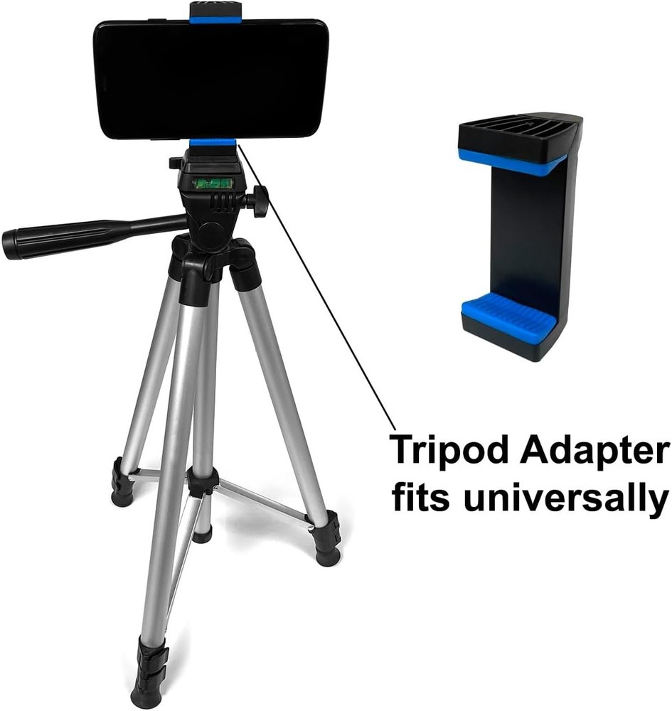 Professional 57" Inch Camera Tripod + Tablet and Phone Mount + Bluetooth Remote