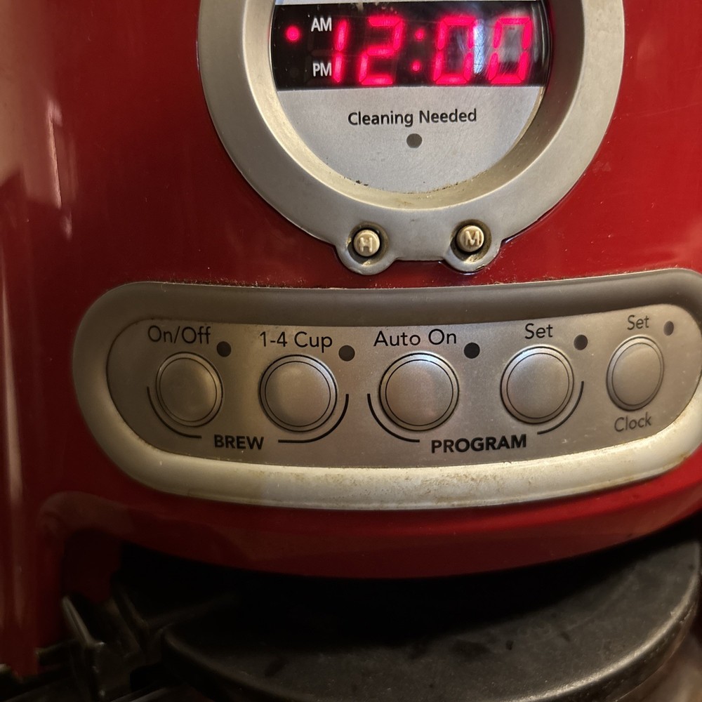 KitchenAid KCM511ER 10-Cup Programmable Coffee Maker RED