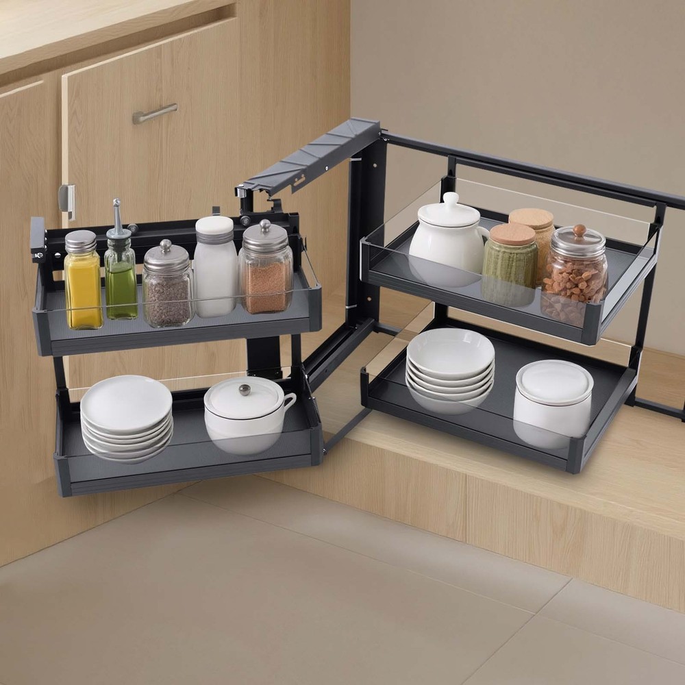 14" Blind Corner Pull Out, Universal Mount Right or Left, Soft Close, New In Box