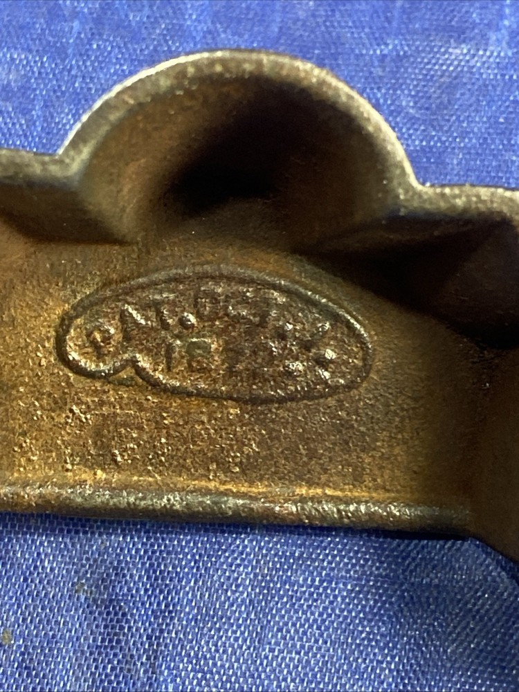 Bin-Cup-Drawer Pull Patent Oct 1 1872 Kitchen Antique Victorian Cast Iron