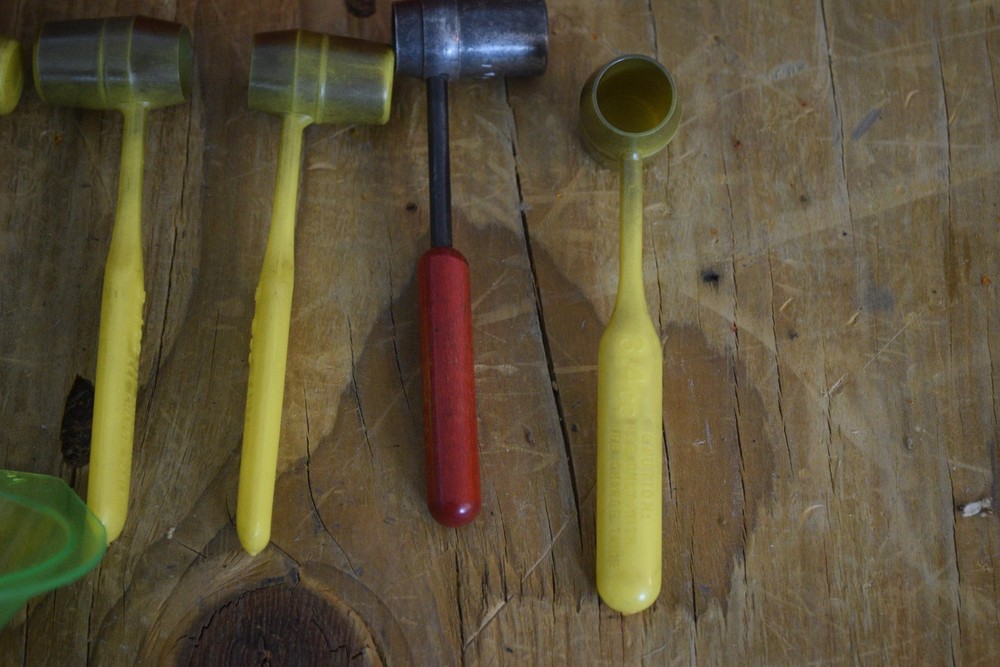 Vintage RCBS Powder Funnels Lot Reloading Dippers Scale Hammers Reloader Tools