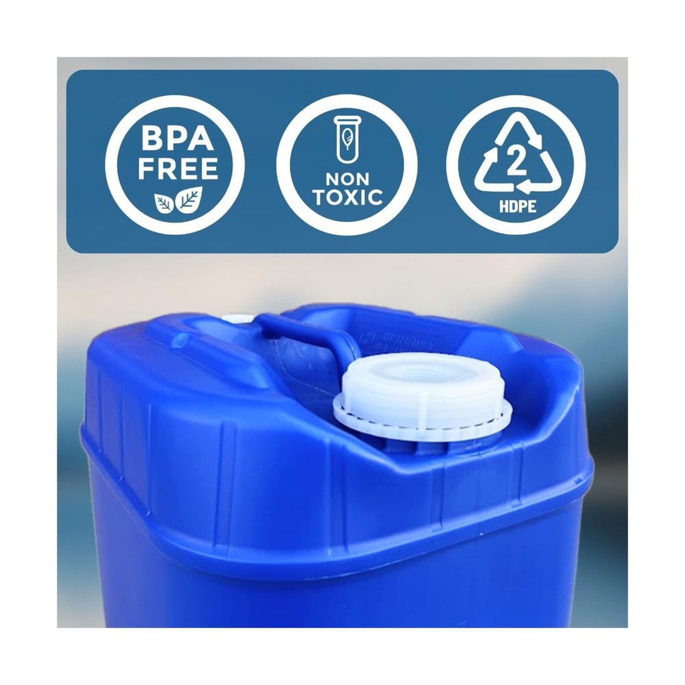 5-Gallon Stackable Water Storage Containers, Water Treatment,5 Gallons Each w...