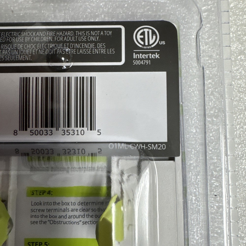 SnapPower MotionLight Motion Detecting Night Light Wall Plate Bright/Dim/Off