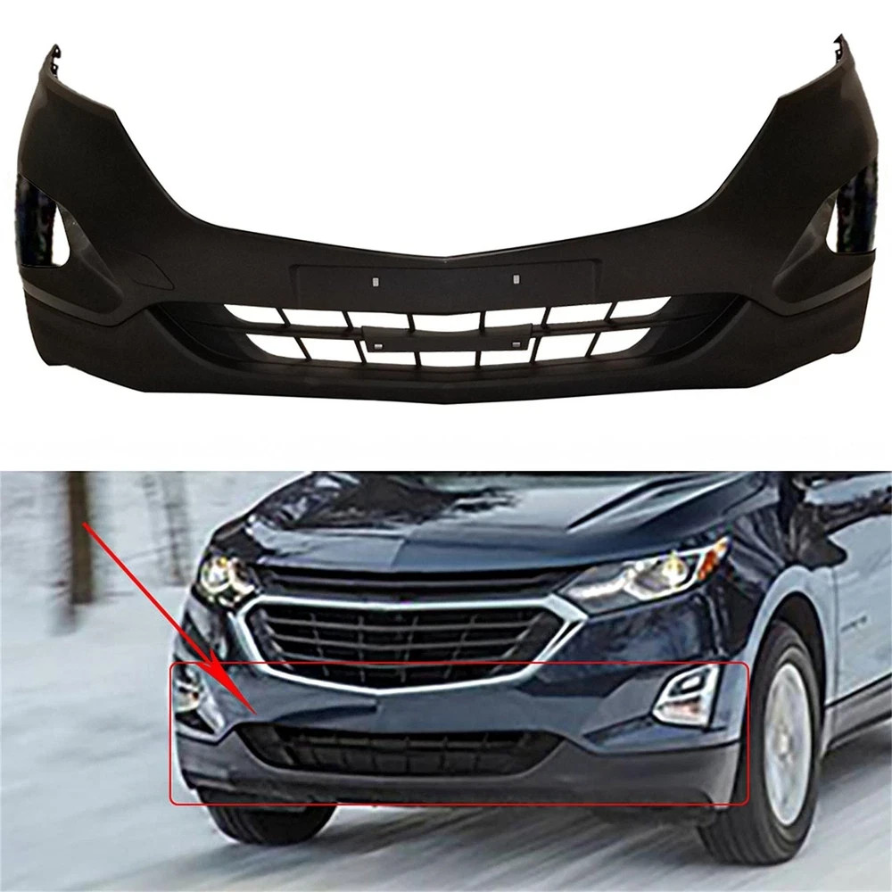 Front Bumper Cover Replacement for Equinox 2018 2019 Upper and Lower Assembly