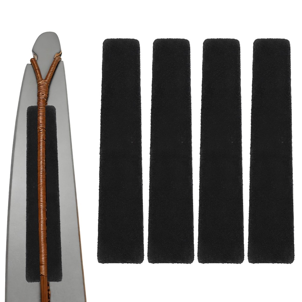 4pcs Archery Bow String Silencers, Premium Limb Silencing Bowstring black