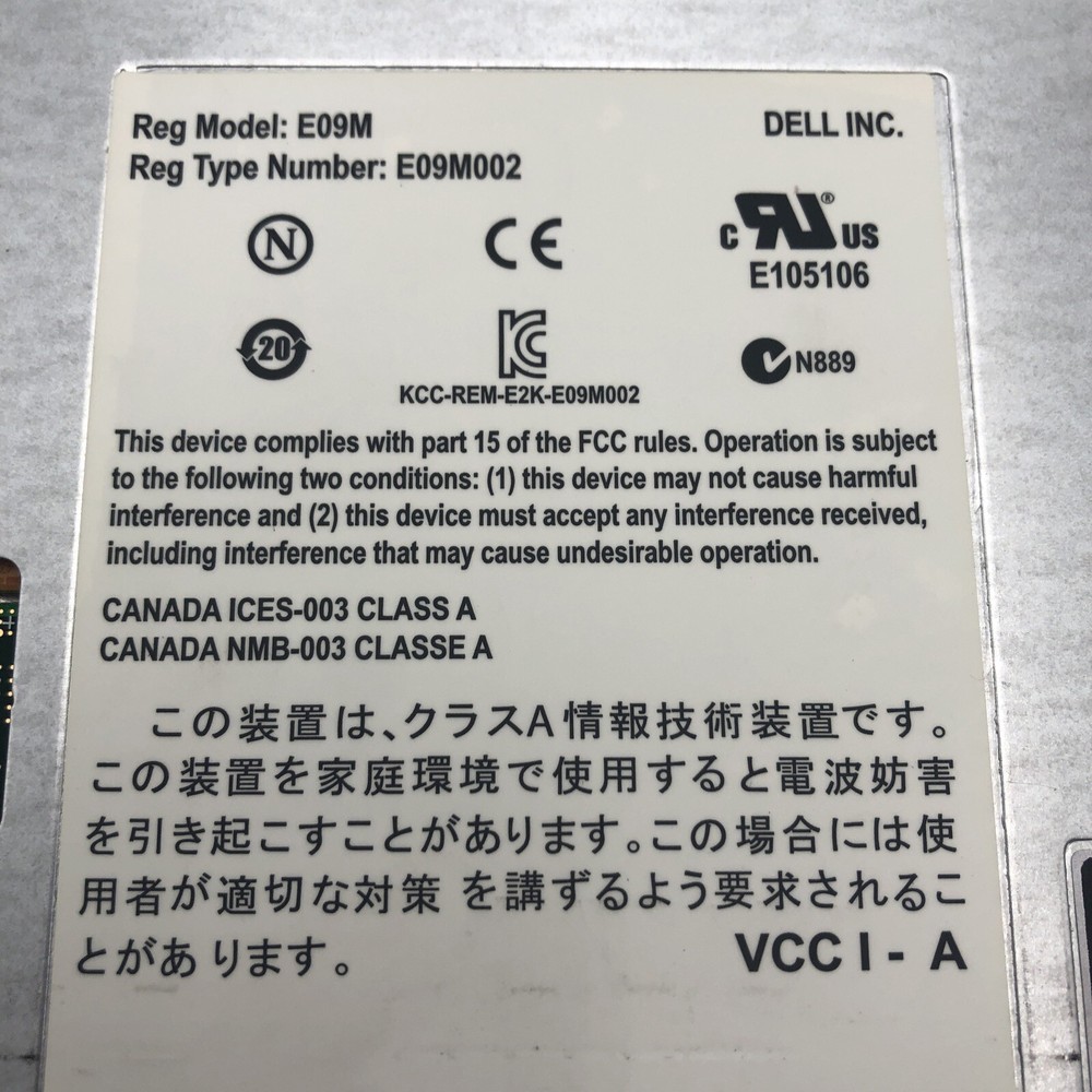 Dell EqualLogic Type 14 Controller Module E09M E09M002 READ 1B
