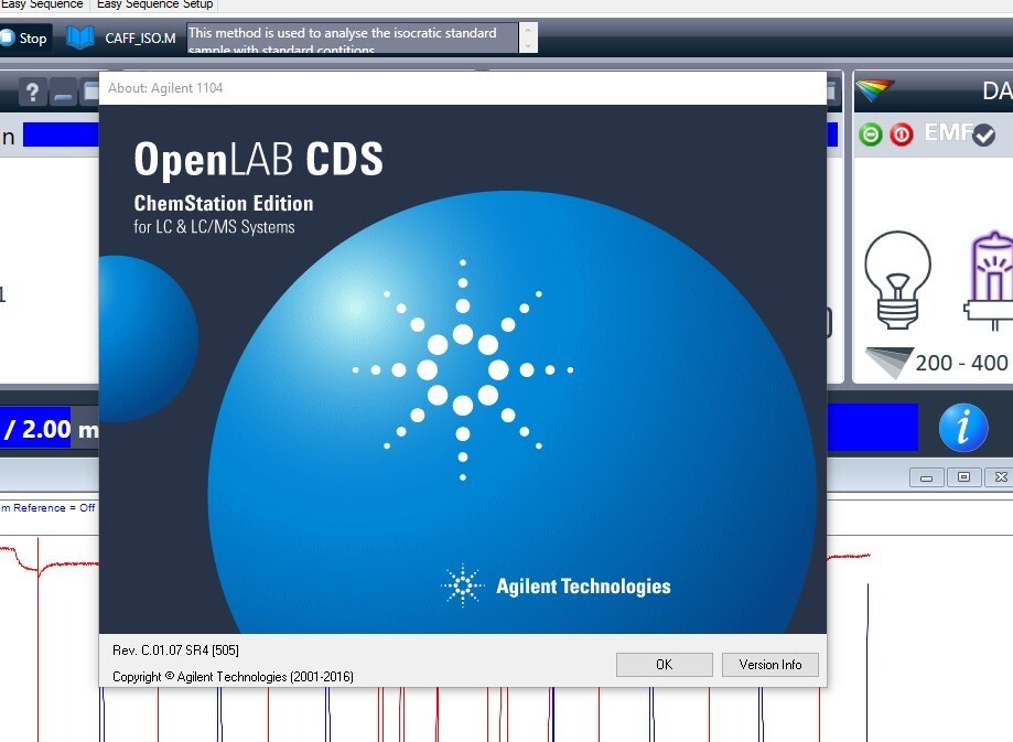 Agilent Open Lab software C01.07 on Win10 PC, SSD, 3D, LC, UHPLC, TESTED