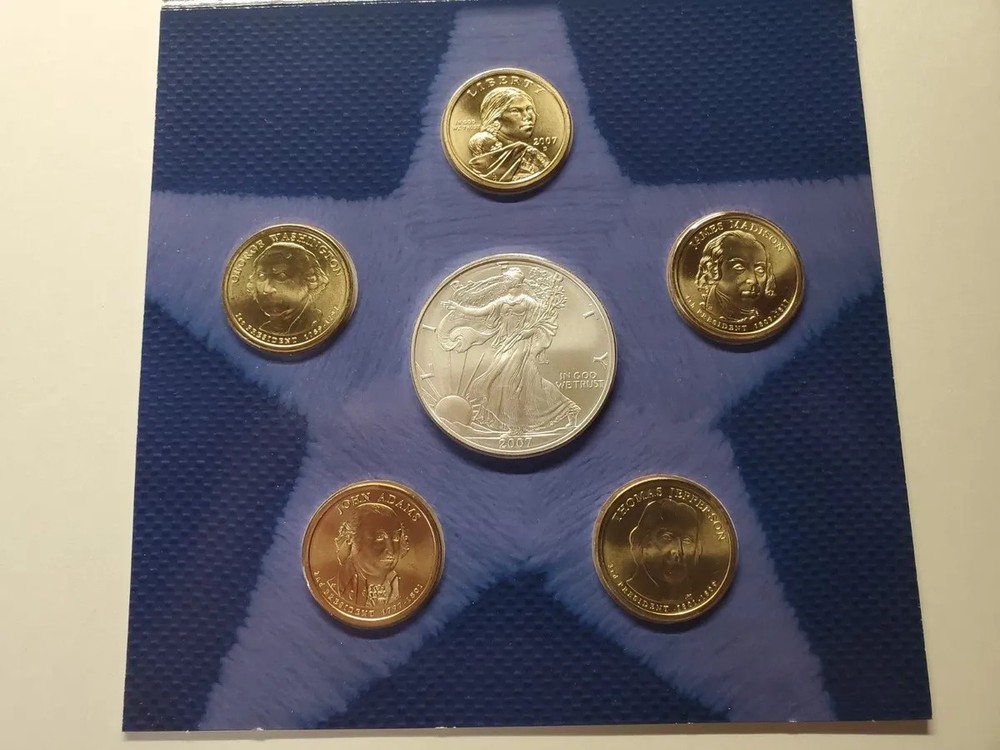 2007 US MINT ANNUAL UNCIRCULATED DOLLAR COIN SET