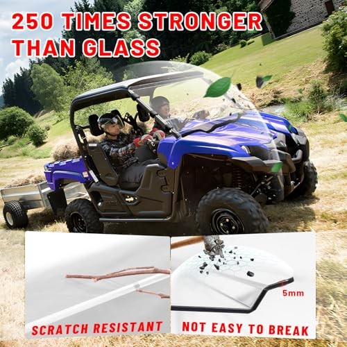Viking Full Windshield Scratch Resistant Front Windshield Compatible with