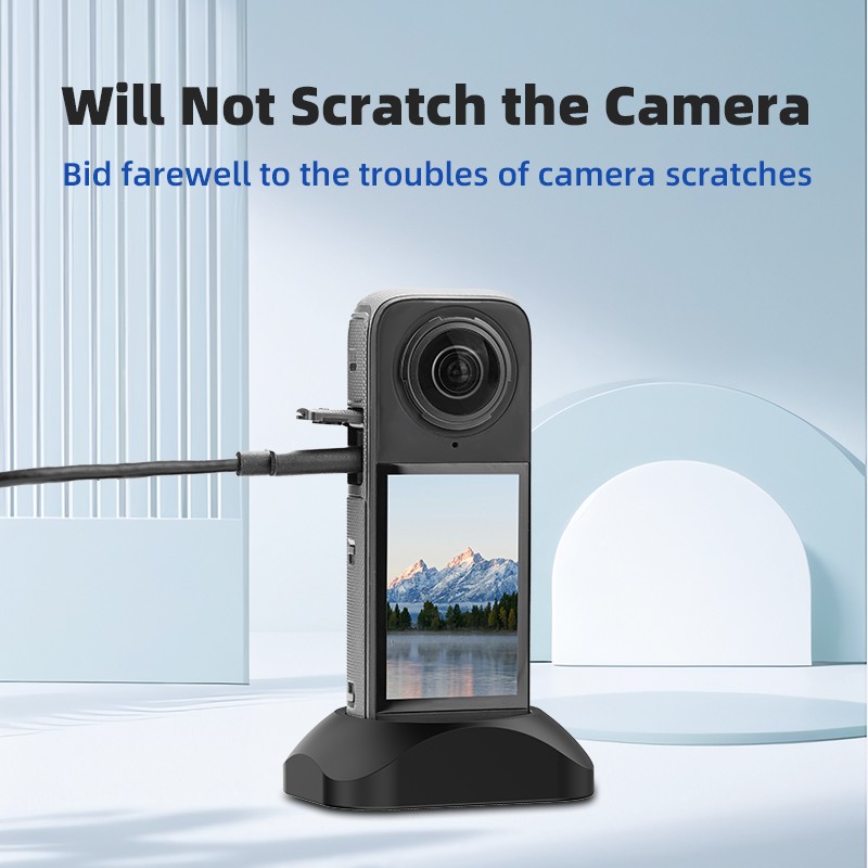 Silicone Stand Base Solid Foundation For Insta360 X4 Action Camera Accessories