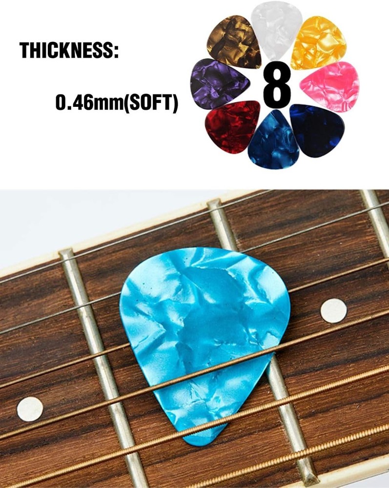 Thumb Finger Picks Plectrum With Plastic Picks,
