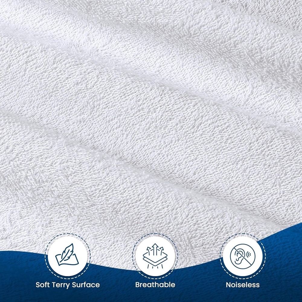 Waterproof Mattress Protector - Full Size, White, 200 GSM