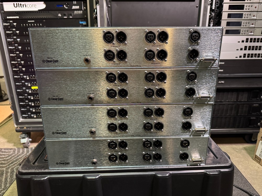 HME ClearCom 4-CH Remote Base Station Encore RM-704 Rack Mount Intercom System