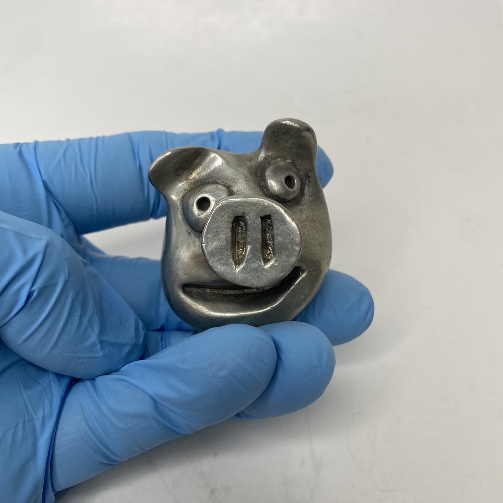 Roux Roux "Pig" Original Pewter Drawer Cabinet Pull