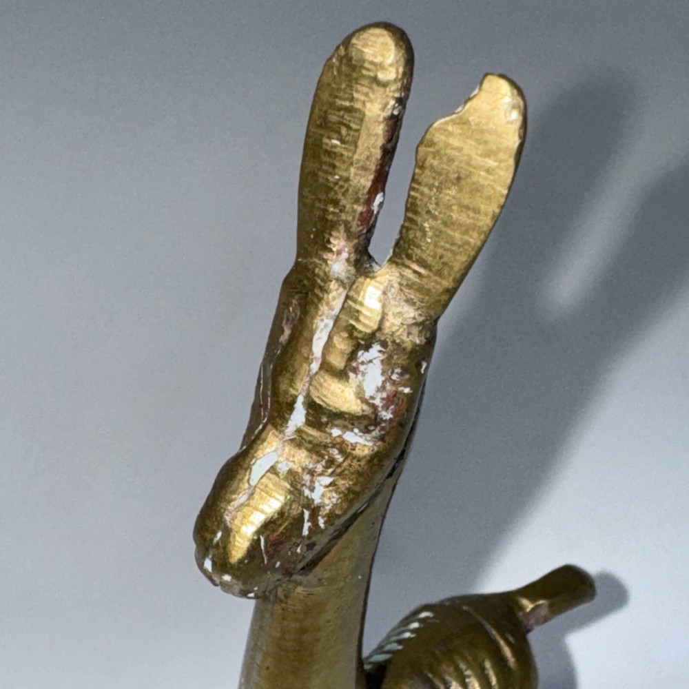 Vintage Handmade Solid Brass LLama Figurine