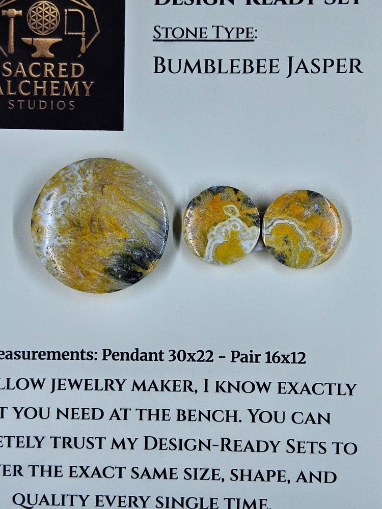 Circle Shape - Bumblebee Jasper - Design-Ready Set